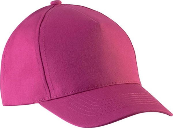 Kids' Cotton Cap - 5 Panels - Fuchsia