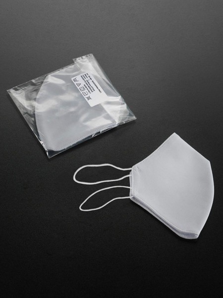 Mascherina individuale con elastici alla nuca - White / S