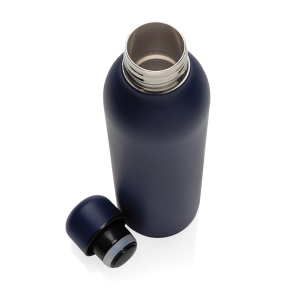 Bouteille isotherme 500ml en acier inoxydable recyclé RCS - Bleu Marine