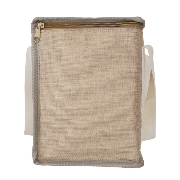 Loni insulated juta lunch bag
