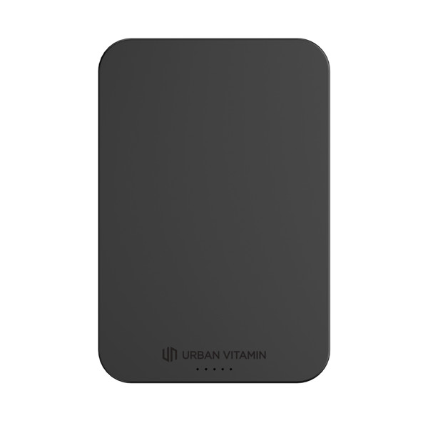Powerbank 5000mAh en plastique/alu RCS UrbanVitamin Richmond - Noir