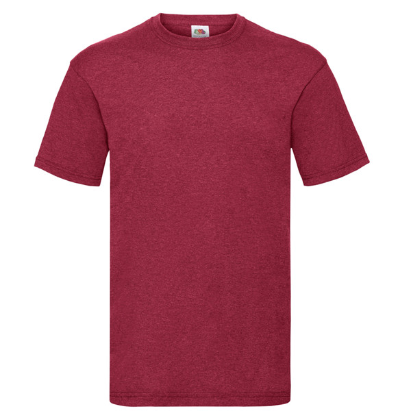 T-Shirt Valueweight T 165G - 100% Algodão - Vermelho Mesclado / M