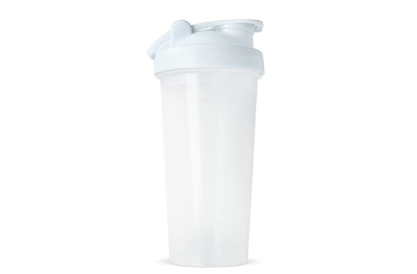 Shaker bottle 700ml, mixing grid - White