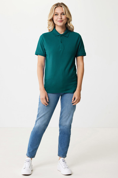 Polo en coton piqué et recyclé Iqoniq Yosemite - Verdigris / XL