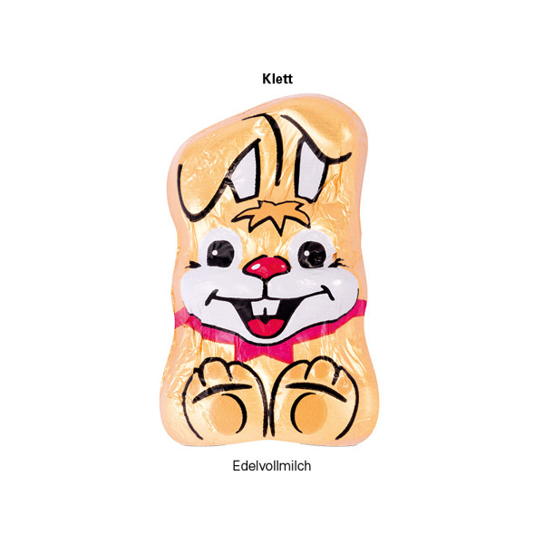 Promotion card, business card format, Milka mini chocolate Easter bunny | 1 Milka mini bunny, 8,5 g
