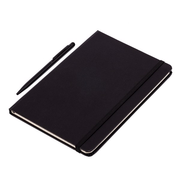 Abrantes notepad & pen set - Black