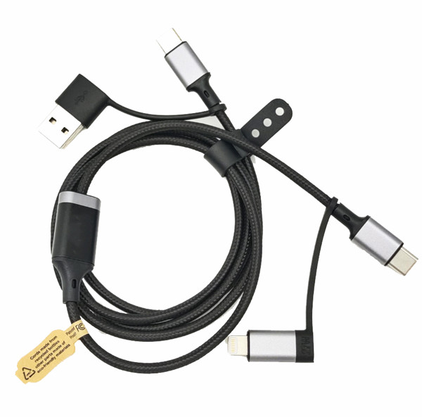RPET fast charging cable UC066 - SILVER