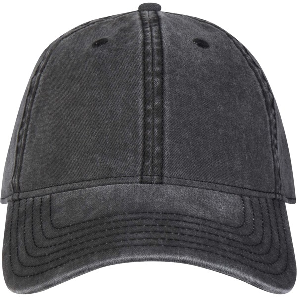 Casquette lavée à 6 panneaux Grafton - Noir
