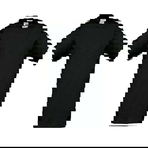 T-Shirt B&C Exact 190 Kids - 100% Algodão (Investindo Em Better Cotton) - Preto / 7_8