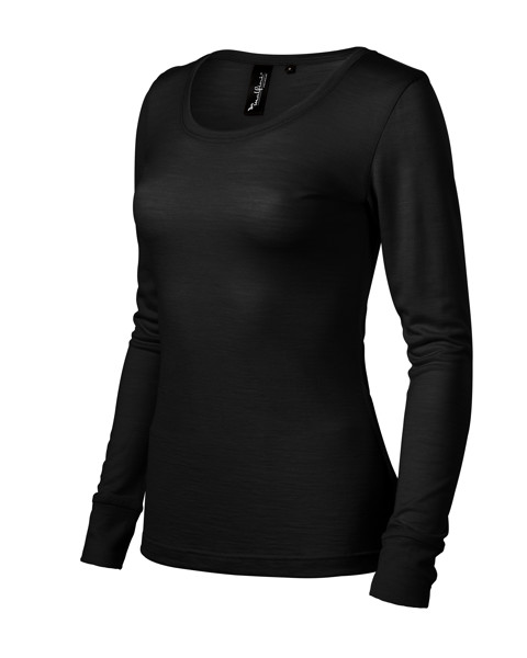 Triko Dámské Malfini Premium® Merino Rise Ls - Černá / M