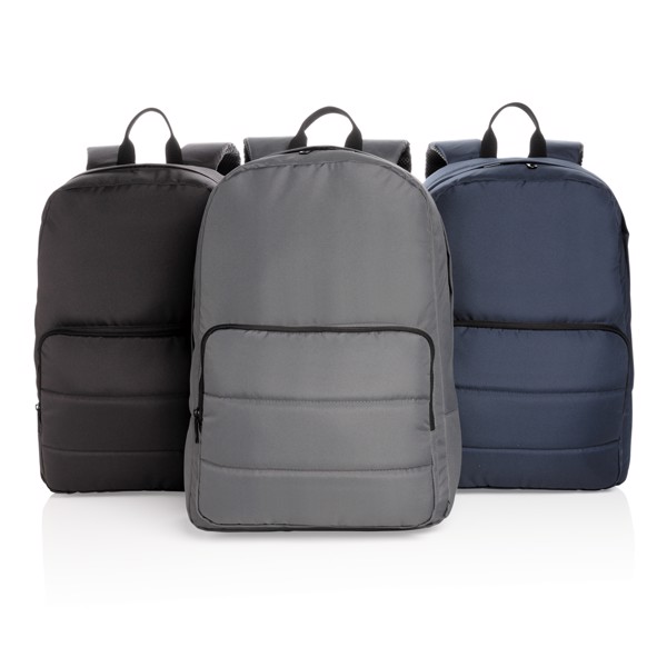 Sac à dos ordinateur 15,6" Impact en rPET AWARE™ - Bleu Marine