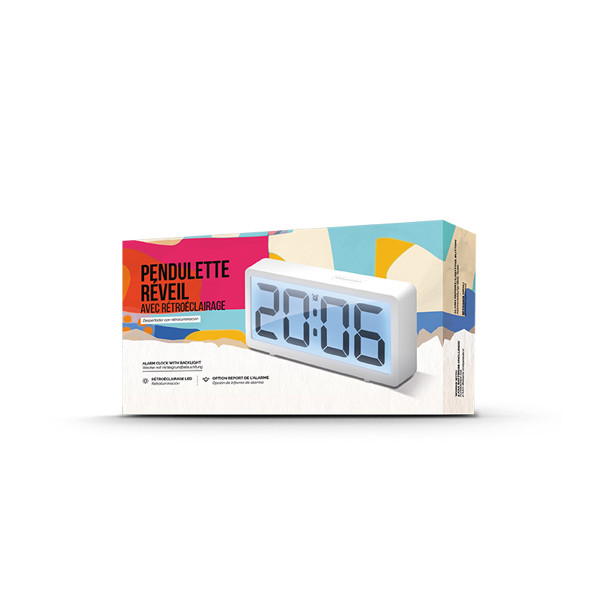PENDULETTE REVEIL AVEC RETROECLAIRAGE