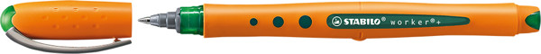 STABILO worker + Rollerball, orange/grün