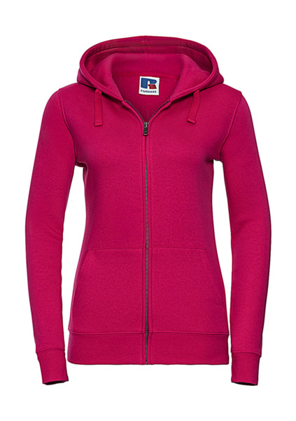 Ladies' Authentic Zipped Hood - White / L