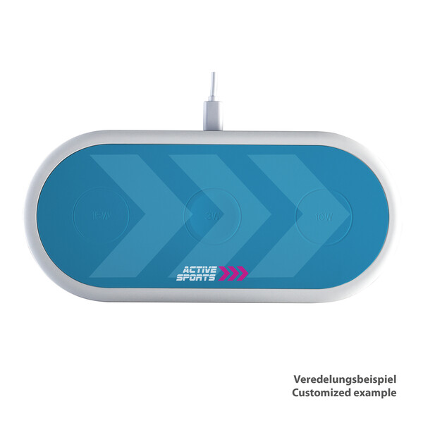 3-en-1 Chargeur sans fil rapide CALSLEY - blanc