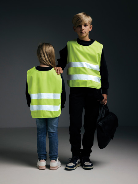 XD - GRS recycled PET high-visibility safety vest 7-12 years