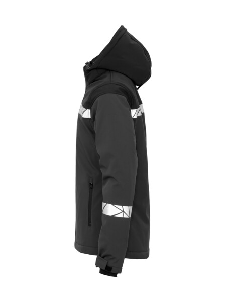 7418 SOFTSHELL JKT PADDED LADY PGL Grey/Black M