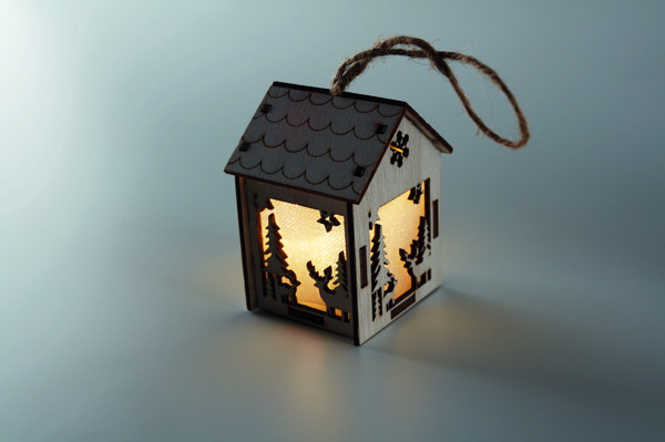 MDF house with light Ponia