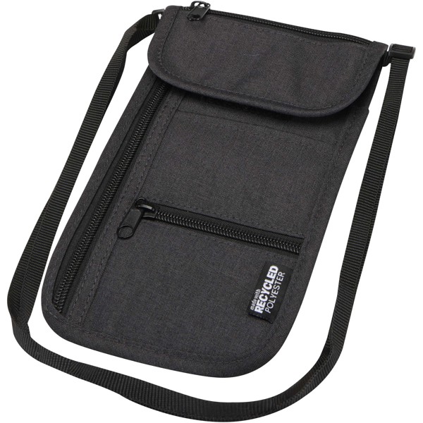 Ross GRS recycled smart travel pouch - Heather Charcoal