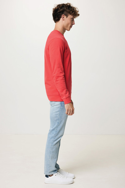 Sweater à col rond en coton recyclé Iqoniq Zion - Luscious Red / L