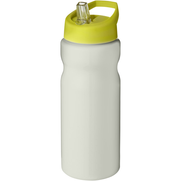 Borraccia sportiva H2O Active® Eco Base da 650 ml con coperchio con  beccuccio - Bianco avorio /