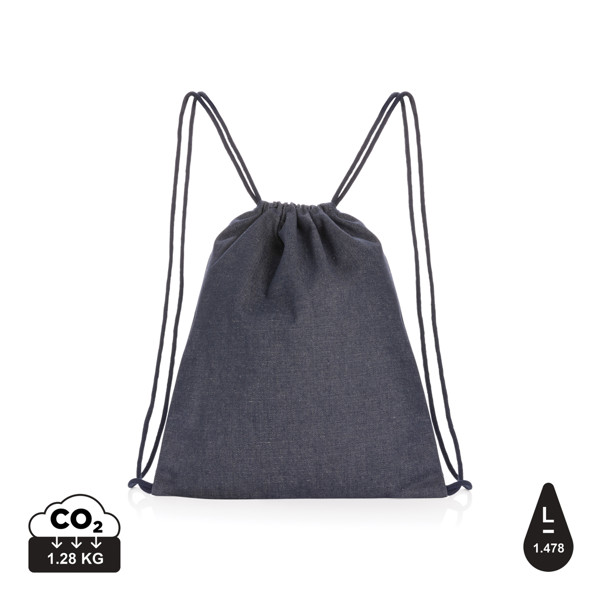 Sac à dos à cordon en denim recyclé Impact AWARE™