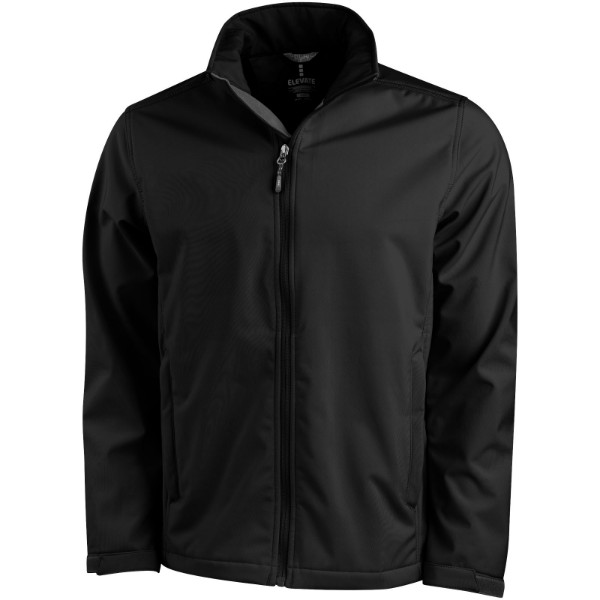 Maxson men's softshell jacket - Solid black / M