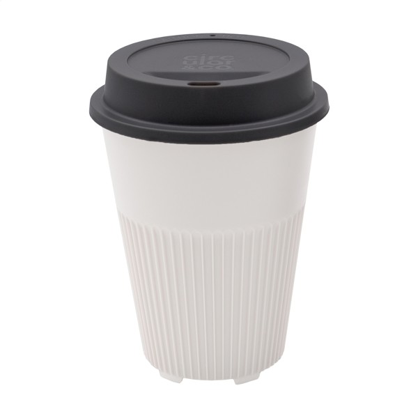 Circular&Co Returnable Cup Lid 227 ml coffee cup - White / Dark Grey