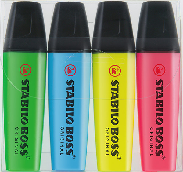STABILO BOSS ORIGINAL surligneur Set de 4