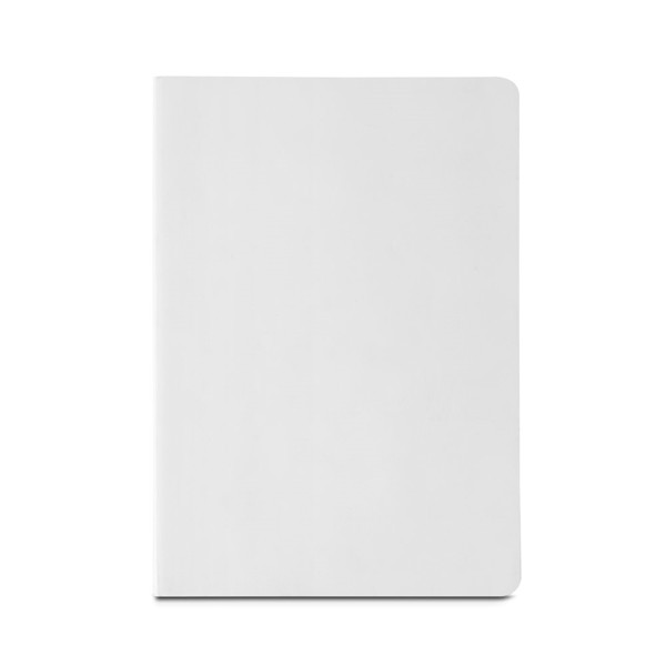 QUEIROS. A5 notepad with water resistant cover - White