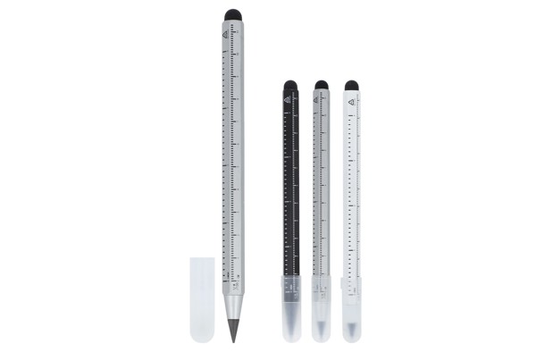 Sustainable long-life pencil &amp; ruler R-AL - White