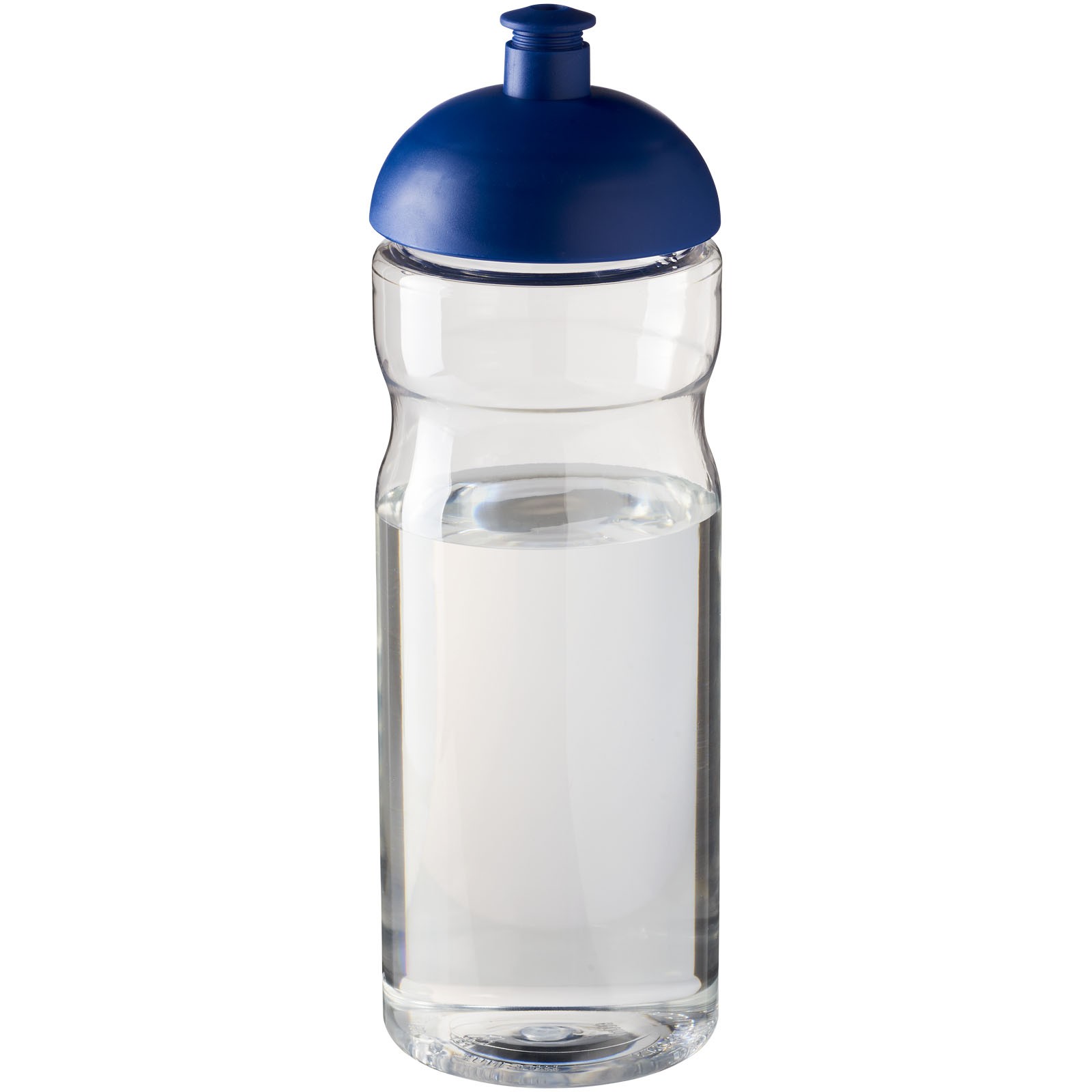 Bidon H2O Base® o pojemności 650 ml z wypukłym wieczkiem - Przezroczysty / Niebieski