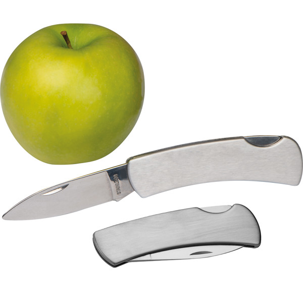 Pocket knife with safety lock CHARLENE - Silvergrey