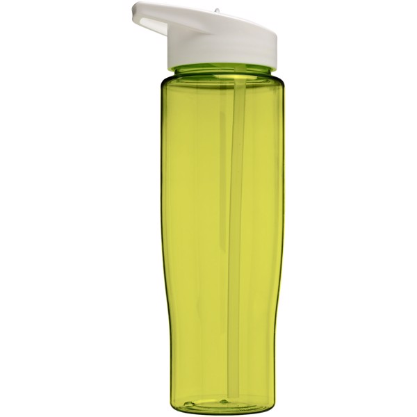 Bidon H2O Tempo® o pojemności 700 ml z wieczkiem z słomką - Limonka / Biały
