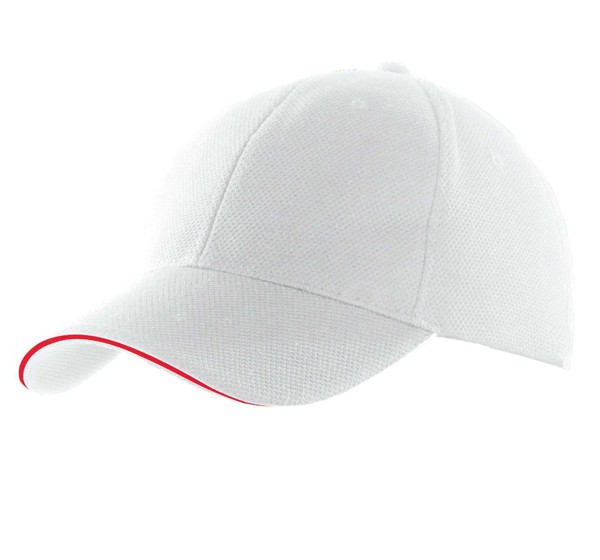 Sports Cap - White / Red