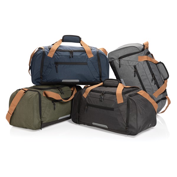 Vikend torba Impact AWARE, 55×26×25 cm, rPET - Siva