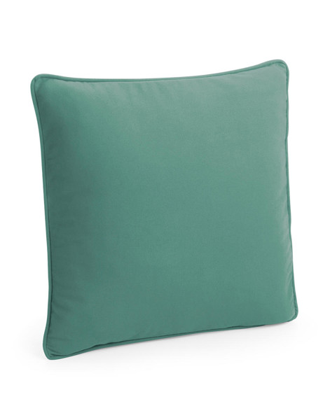 Fairtrade Cotton Piped Cushion Cover - Natural / Black / ONE SIZE