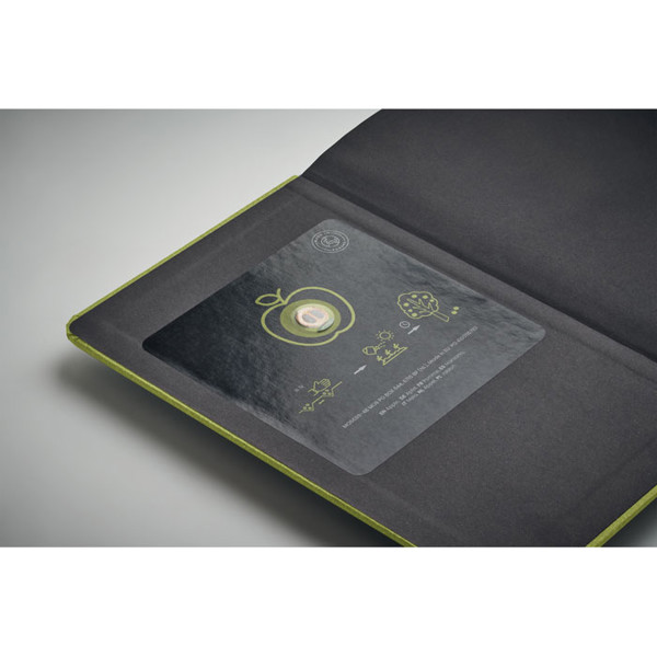Grow notebook A5, 184 recycled pages - Lime