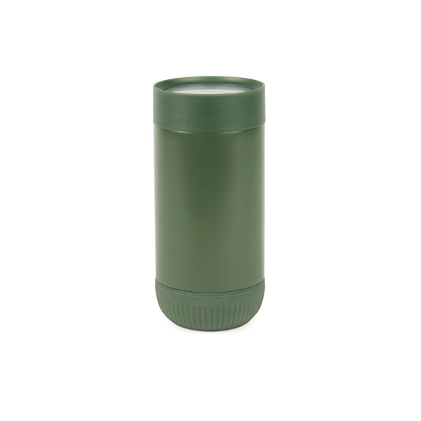 Termohrnek s push zavíráním VINGA Erie z RCS recyk. SS 350ml - Zelená / Zelená