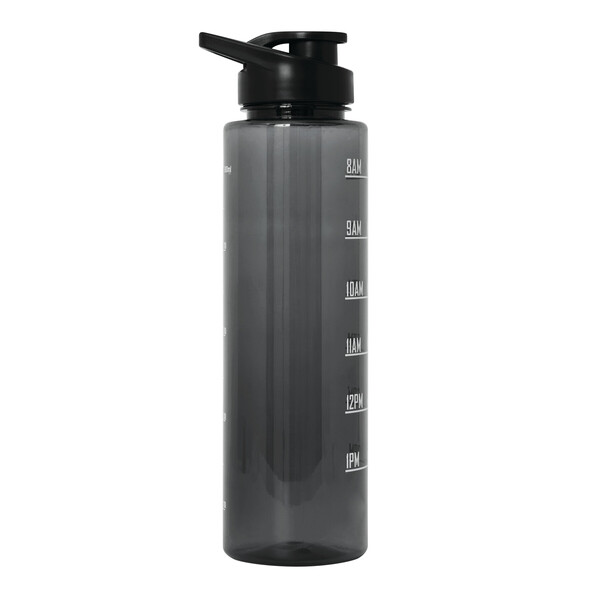 Sports Water Bottle Aqua Level - Black