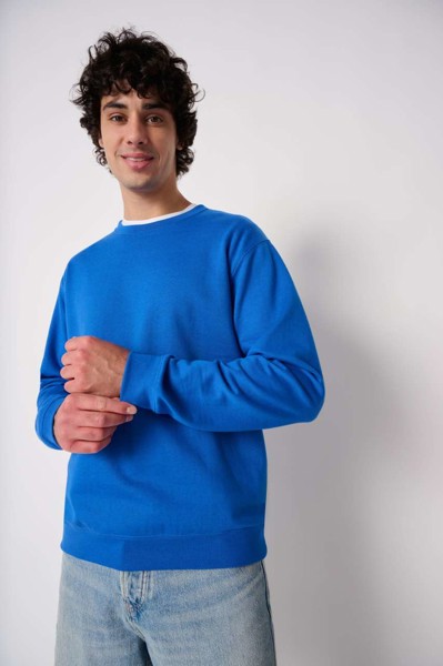 Unisex Basic Round Neck Tubular Sweatshirt - Ideal White / S