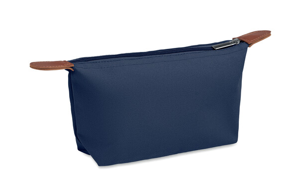 Trousse en 600D RPET Vanity - Bleu