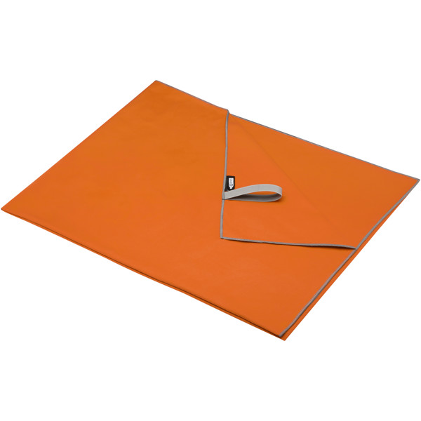 Serviette Pieter certifiée GRS ultra-légère et à séchage rapide 100 x 180 cm - Orange