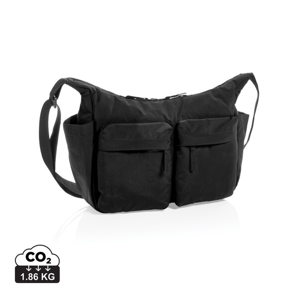 KENTO URBAN RCS recycled nylon padded crossover bag - Black