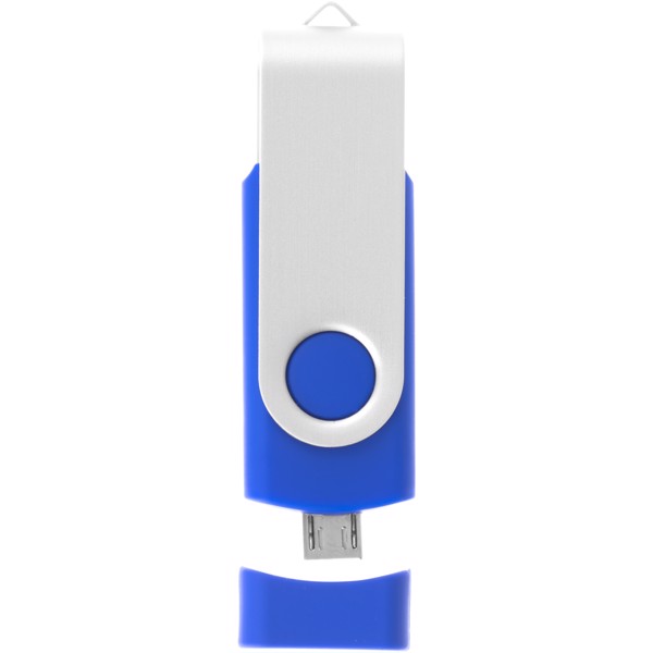 Clé USB rotative On The Go (OTG) - Bleu / 8GB