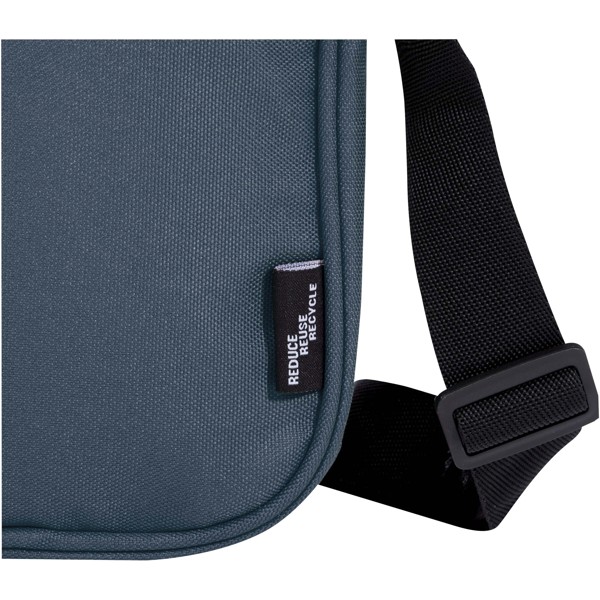 Sac bandoulière Byron de 2 L recyclé certifié GRS - Bleu hale