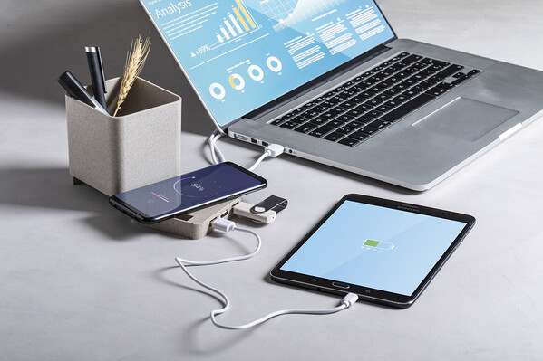 Pot à crayons hub Ampdesk