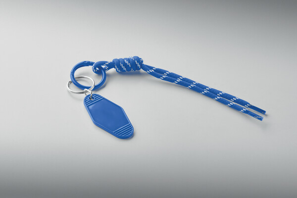 Brelok pleciony z tagiem Keybraid - Niebieski