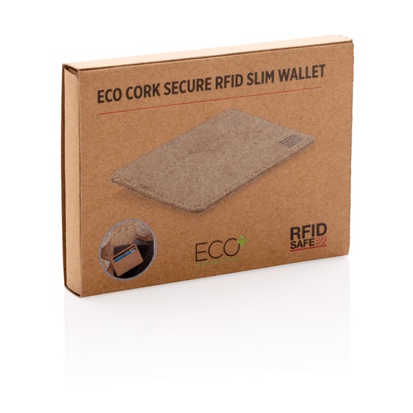 RFID korkové pouzdro na karty