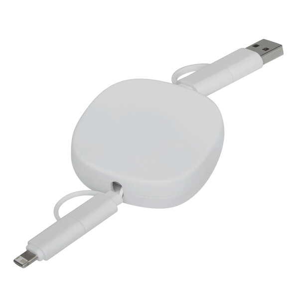 Charging And Data Transfer Cable Transfer Square - White